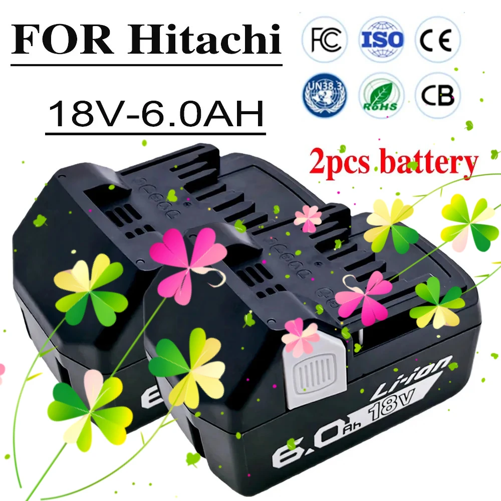 2026 new For Hitachi 18V 6000mAh Li-ion Battery Cordless Power Tools for BSL1850 BSL1860 BCL1815 EBM1830 BSL1840
2026 new For Hitachi 18V 6000mAh Li-ion Battery Cordless Power Tools for BSL1850 BSL1860 BCL1815 EBM1830 BSL1840