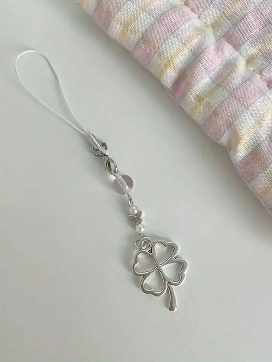 Pretty Girl's Handmade Beaded Four-Leaf Clover And Butterfly Bag Charm Phone Keychain Gifts For Mother, Family, Friends
Pretty Girl's Handmade Beaded Four-Leaf Clover And Butterfly Bag Charm Phone Keychain Gifts For Mother, Family, Friends