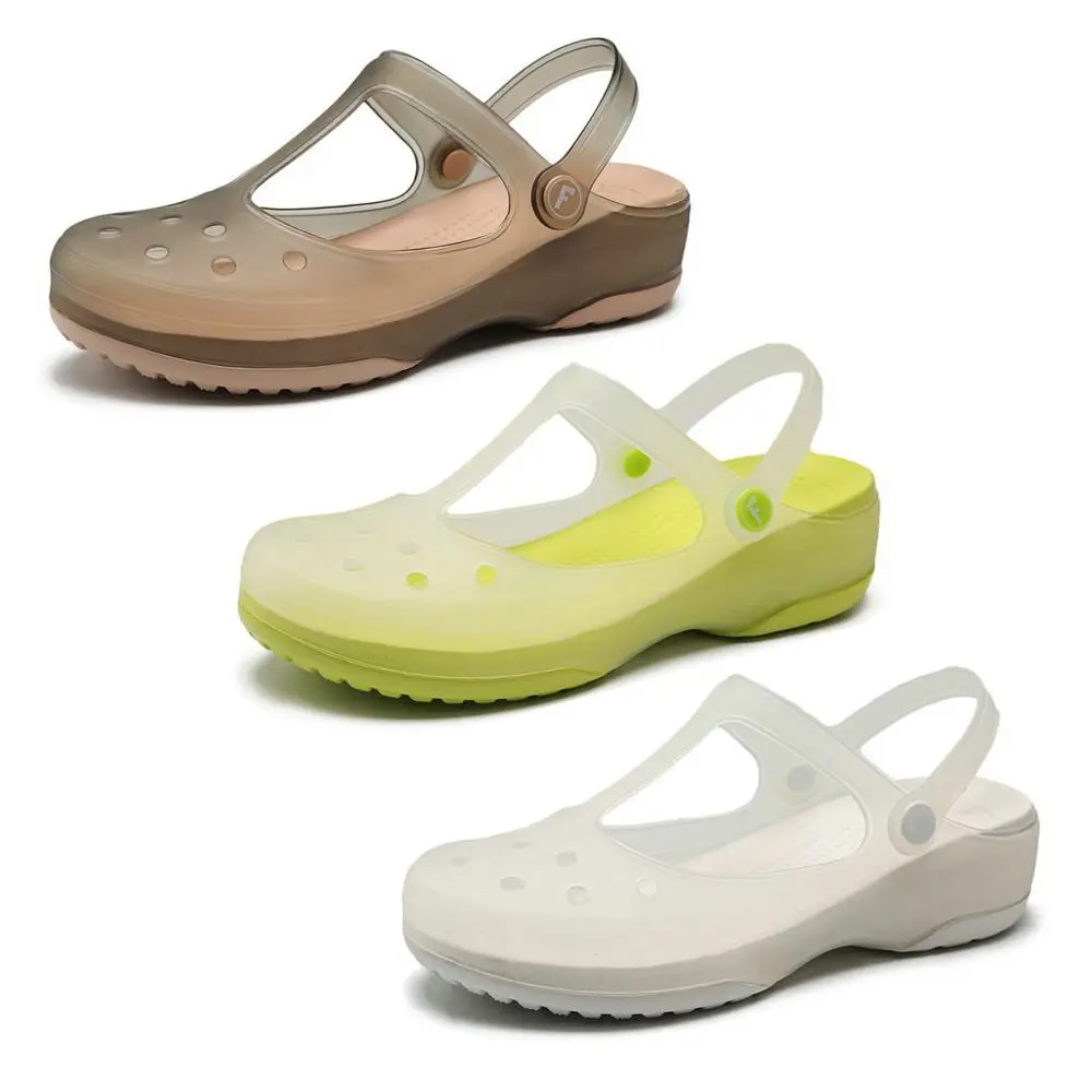 Trendy EVA, TPU Women Sandals Thick-soled Breathable Mules Clogs Waterproof Comfortable Platform Sandals Outdoor
Trendy EVA, TPU Women Sandals Thick-soled Breathable Mules Clogs Waterproof Comfortable Platform Sandals Outdoor