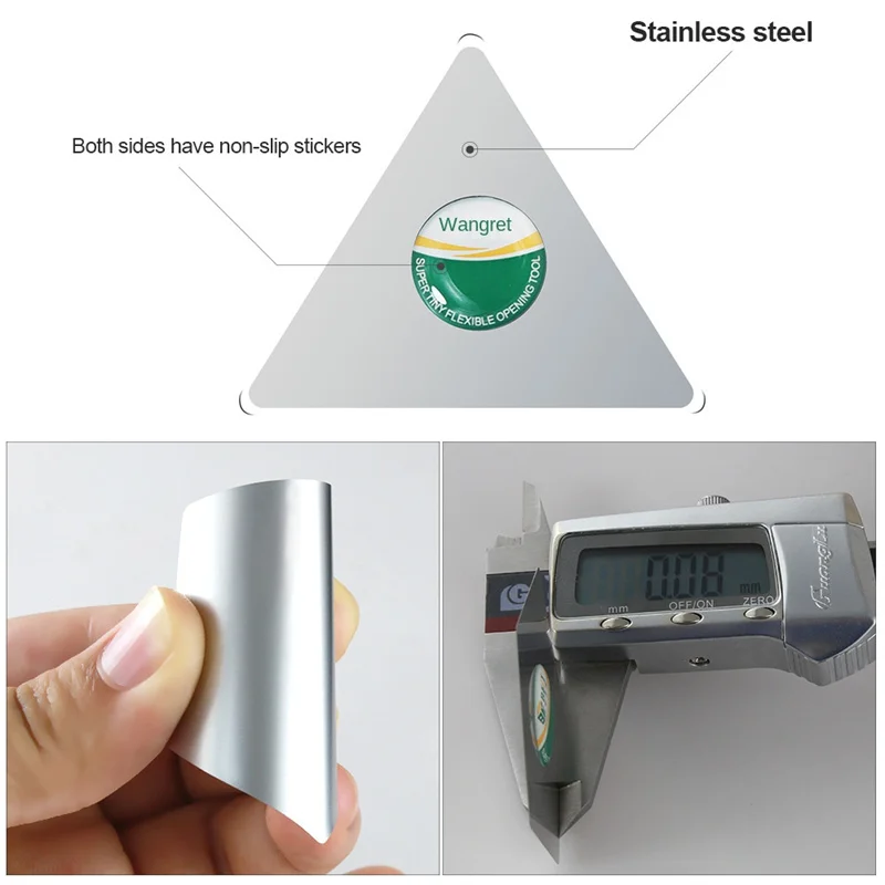 Ultra Thin 0.1mm Flexible Stainless Steel Pry Bar Removal Card For Mobile Phone Repair Tools Screen Pry Spudger Opening
Ultra Thin 0.1mm Flexible Stainless Steel Pry Bar Removal Card For Mobile Phone Repair Tools Screen Pry Spudger Opening
