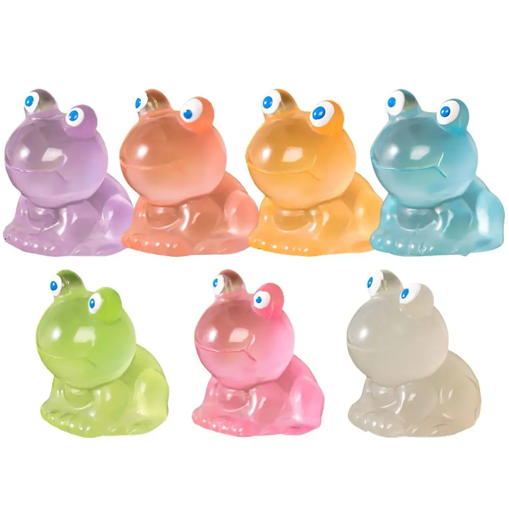 7 Pcs Night Light Mini Frog Figurines Resin Home Office Decor Desktop Accessories Cute Luminous Frogs Green Blue Pink Tiny
7 Pcs Night Light Mini Frog Figurines Resin Home Office Decor Desktop Accessories Cute Luminous Frogs Green Blue Pink Tiny