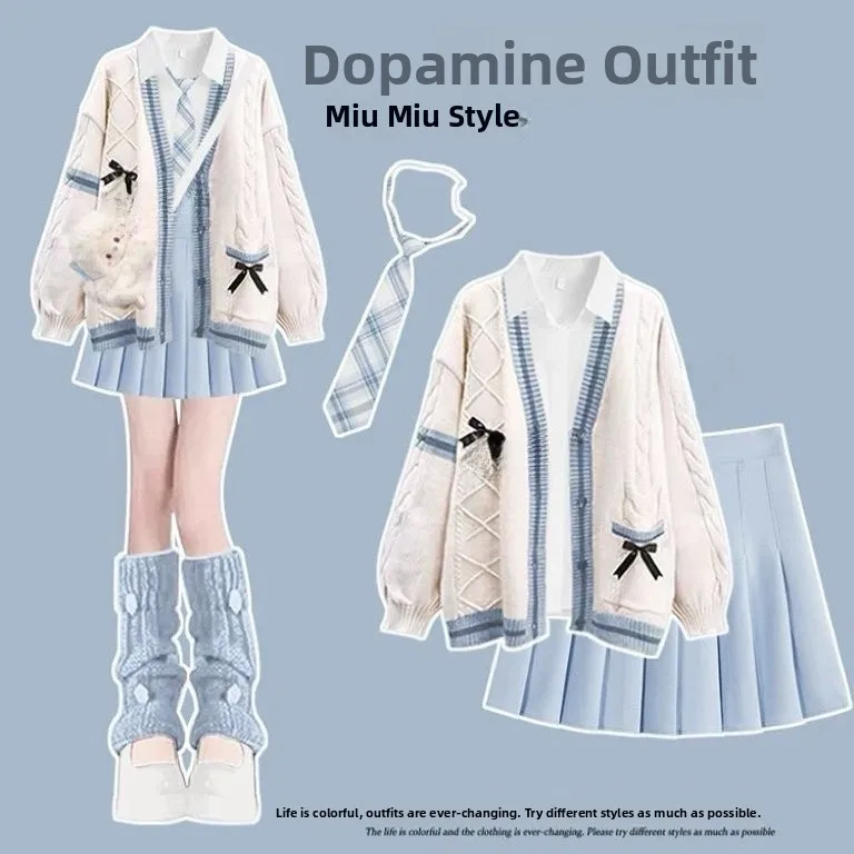 plus Size Women's Single Set Spring New Style Dopaamine Sweater Beautiful Atmosphere JK Uniform Casual Fashion Set
plus Size Women's Single Set Spring New Style Dopaamine Sweater Beautiful Atmosphere JK Uniform Casual Fashion Set