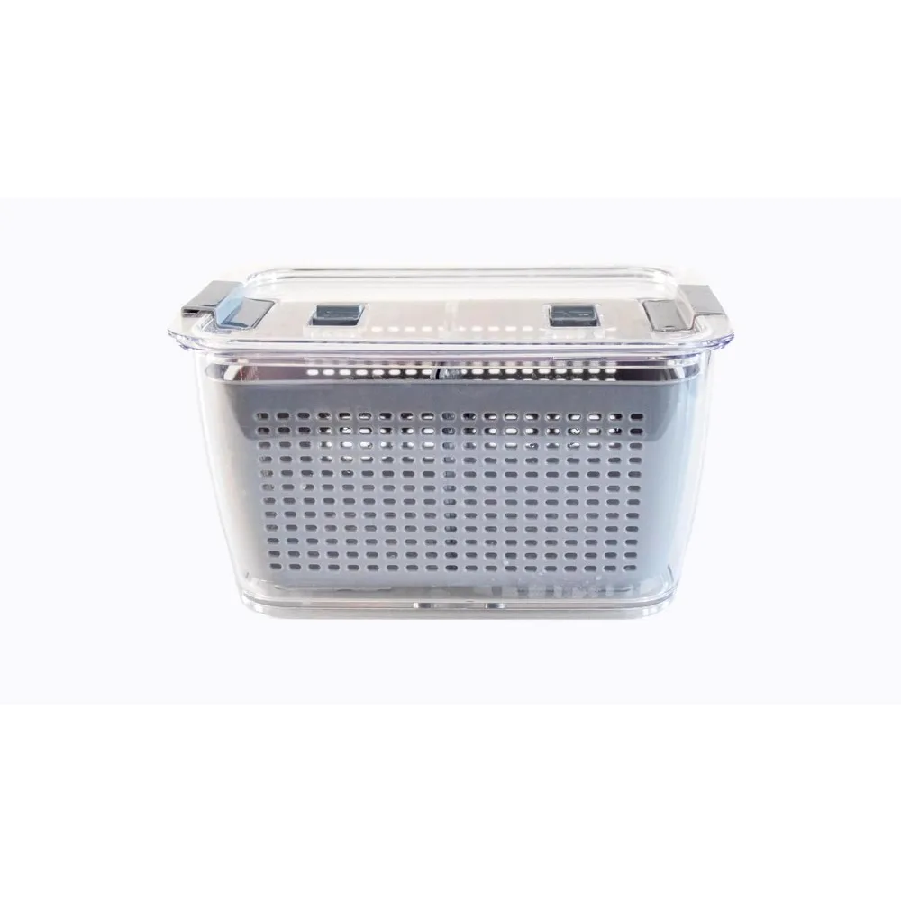 Colander Bin, Produce Saver, Fridge Organizer With Lid, Wash, Strain and Store, Great for Refrigerator, Freezer and Pantry, Lar
Colander Bin, Produce Saver, Fridge Organizer With Lid, Wash, Strain and Store, Great for Refrigerator, Freezer and Pantry, Lar