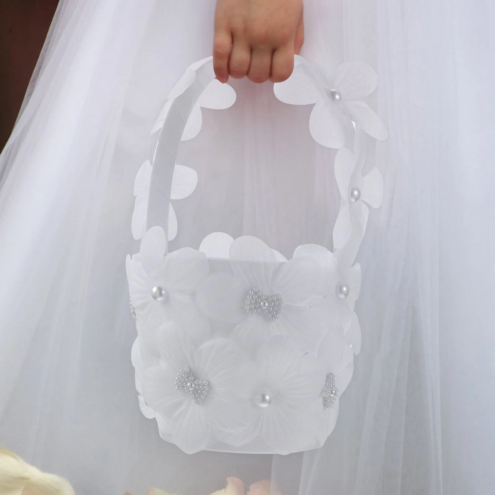 Beautiful Wedding Flower Basket Romantic Lace Flower Girl Basket for Wedding Supplies Banquet Graduation Party Decoration
Beautiful Wedding Flower Basket Romantic Lace Flower Girl Basket for Wedding Supplies Banquet Graduation Party Decoration