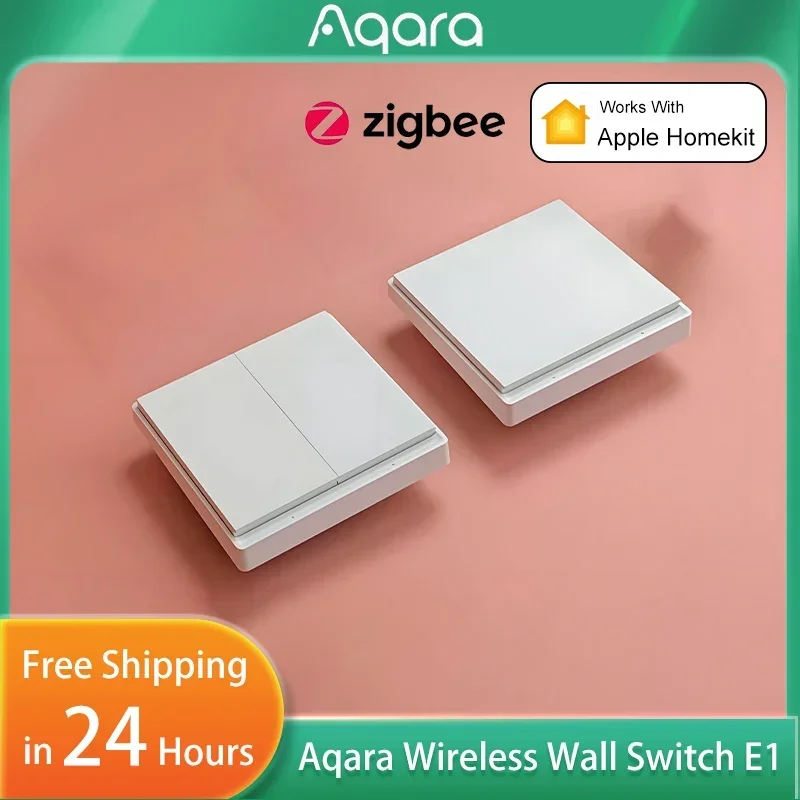 Aqara Wireless Smart Wall Switch E1 ZigBee 3.0 Switch Wall-mounted Remote Control Key Light Switch Button for Mihome HomeKit APP
Aqara Wireless Smart Wall Switch E1 ZigBee 3.0 Switch Wall-mounted Remote Control Key Light Switch Button for Mihome HomeKit APP