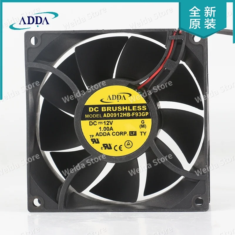 AD0912HB-F93GP Cooling fan ADDA 12V 1.0A AC EC 9038 90X90X38MM 9CM 3-wire axial flow High air volume host converter
AD0912HB-F93GP Cooling fan ADDA 12V 1.0A AC EC 9038 90X90X38MM 9CM 3-wire axial flow High air volume host converter
