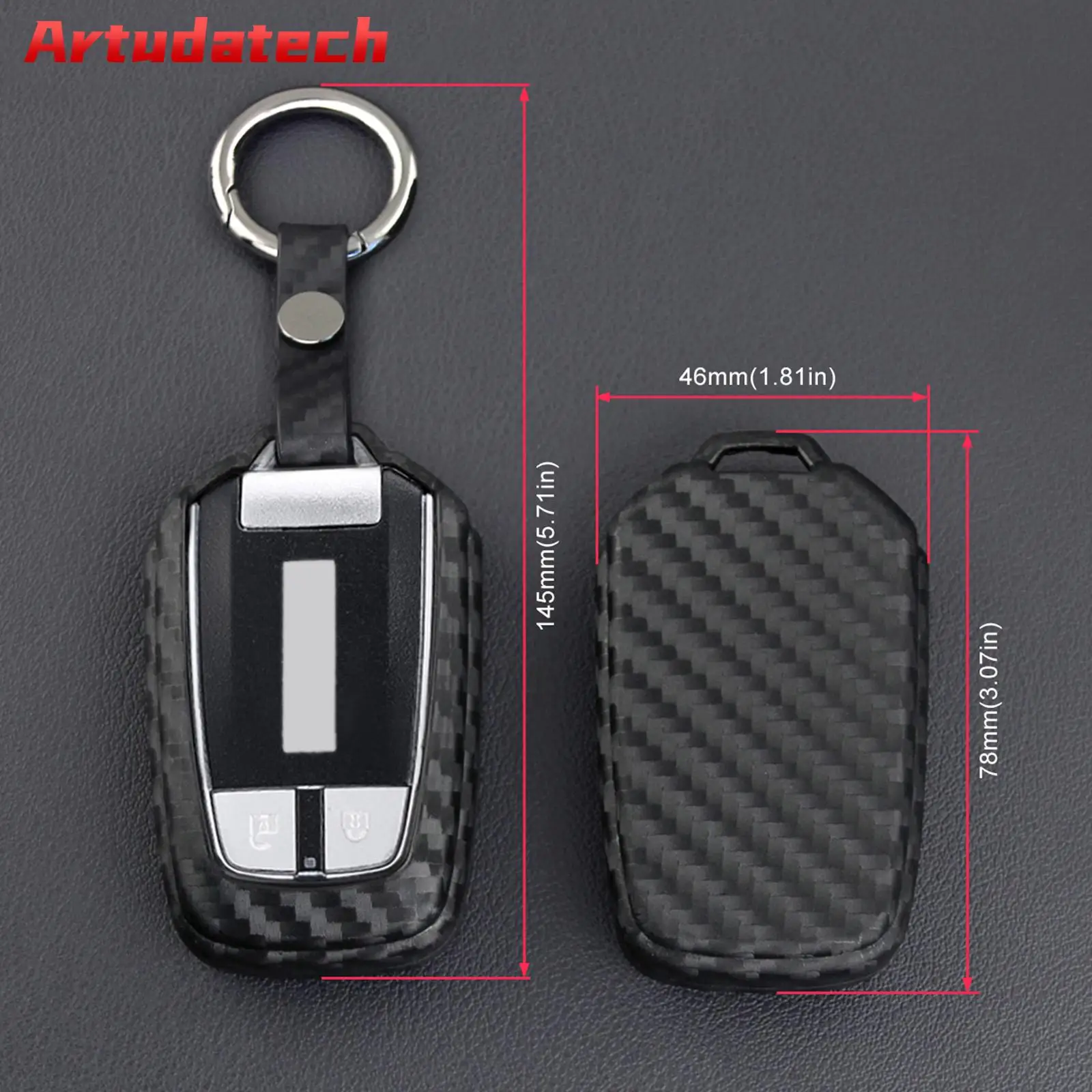 Artudatech Leather Silicone Car Key Case Cover With Buckle For Isuzu No Key Included
Artudatech Leather Silicone Car Key Case Cover With Buckle For Isuzu No Key Included
