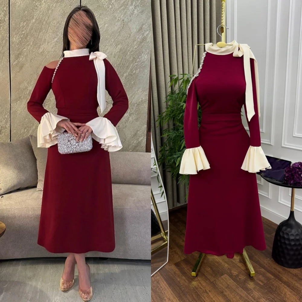 Exquisite Modern Style Jersey Pleat Ruched Rhinestone A-line High Collar Midi Dresses Bespoke Occasion Dresses Matching Classic
Exquisite Modern Style Jersey Pleat Ruched Rhinestone A-line High Collar Midi Dresses Bespoke Occasion Dresses Matching Classic