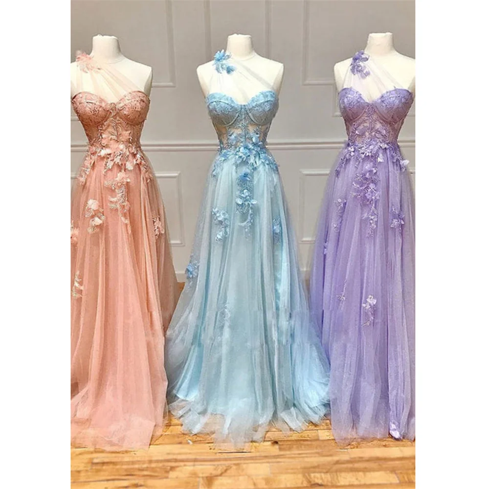 Lily Appliques Special Occasion Dress One Shoulder Sweetheart Formal Gown Candy Color Lace Long Evening Dress vestido de fiesta
Lily Appliques Special Occasion Dress One Shoulder Sweetheart Formal Gown Candy Color Lace Long Evening Dress vestido de fiesta