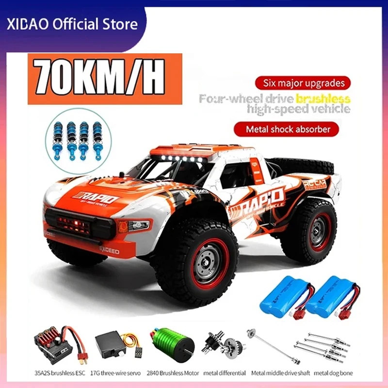 Rc Car Off Road 4x4 50km/h or 70km/h High Speed Brushless Motor Monster Truck 1/16 Desert/Snow Racing Drift Cars Toys for Boys
Rc Car Off Road 4x4 50km/h or 70km/h High Speed Brushless Motor Monster Truck 1/16 Desert/Snow Racing Drift Cars Toys for Boys