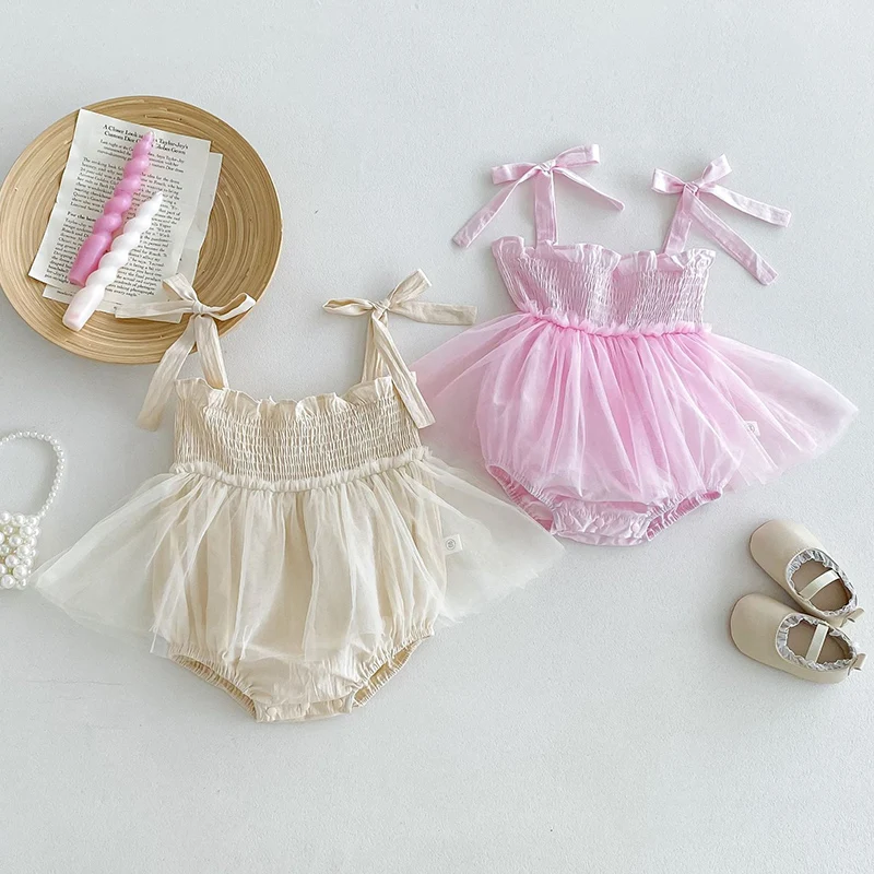 2024 New Summer 0-24M Children Clothes Infant Baby Girls Bodysuits Sleeveless Cotton Mesh Splicing Toddler Baby Girls Jumpsuit
2024 New Summer 0-24M Children Clothes Infant Baby Girls Bodysuits Sleeveless Cotton Mesh Splicing Toddler Baby Girls Jumpsuit