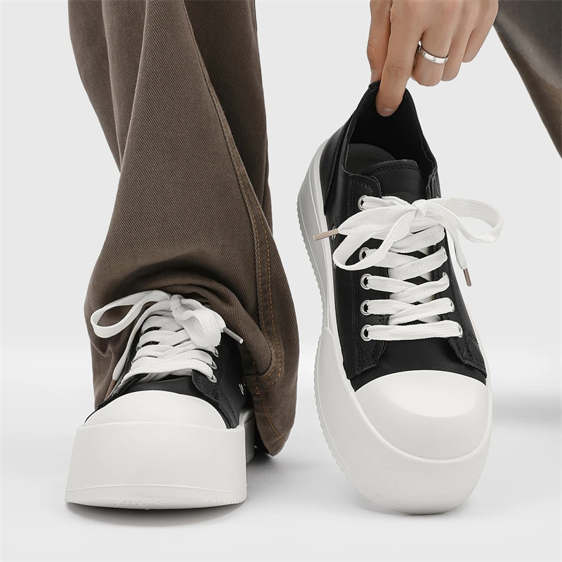 Men's Casual Shoes 2026 Spring New Style High Street All-Match Thick Bottom Shoes Youth Sports Increased Head Flat Shoes
Men's Casual Shoes 2026 Spring New Style High Street All-Match Thick Bottom Shoes Youth Sports Increased Head Flat Shoes