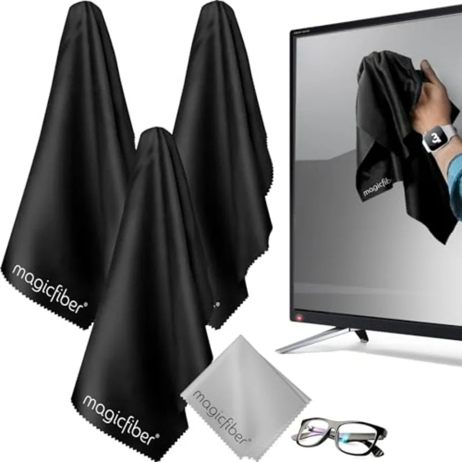 Extra Large Microfiber Cleaning Cloth - Premium Cloth for TV Screens, Windows, Mirrors, Glasses, Lenses, VR, Computers, Monitor
Extra Large Microfiber Cleaning Cloth - Premium Cloth for TV Screens, Windows, Mirrors, Glasses, Lenses, VR, Computers, Monitor