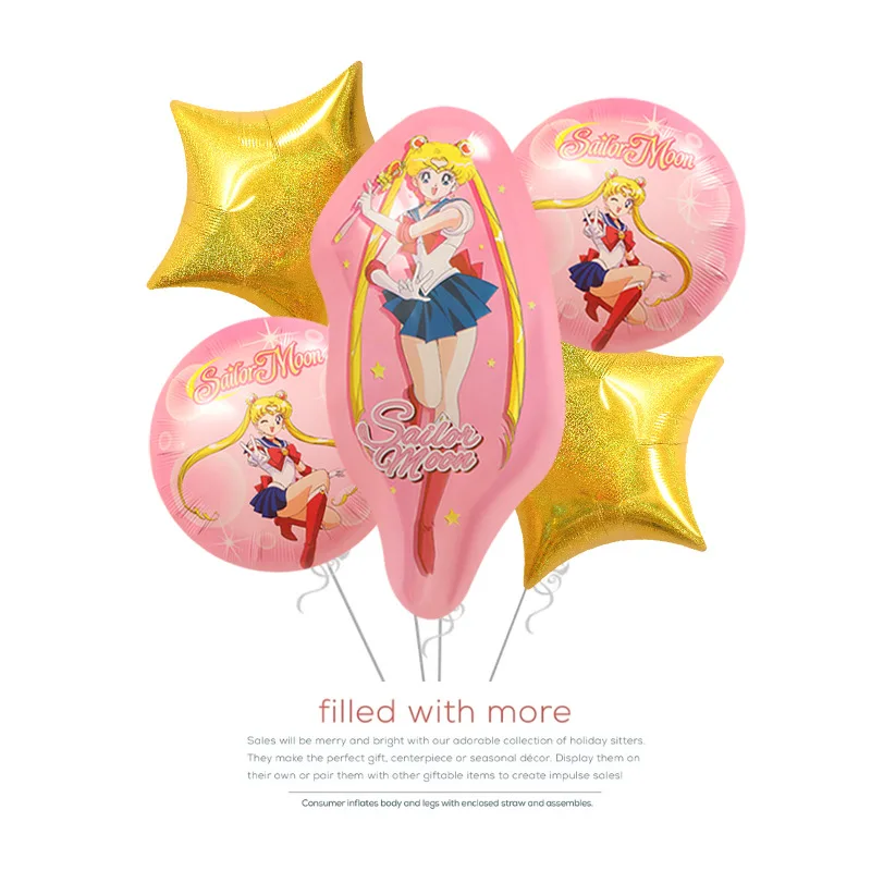 Sailor Moon Aluminium Film Balloons Accessories Anime Cartoon Birthday Party Shooting Props Decoration Children's Toy Balloons
Sailor Moon Aluminium Film Balloons Accessories Anime Cartoon Birthday Party Shooting Props Decoration Children's Toy Balloons
