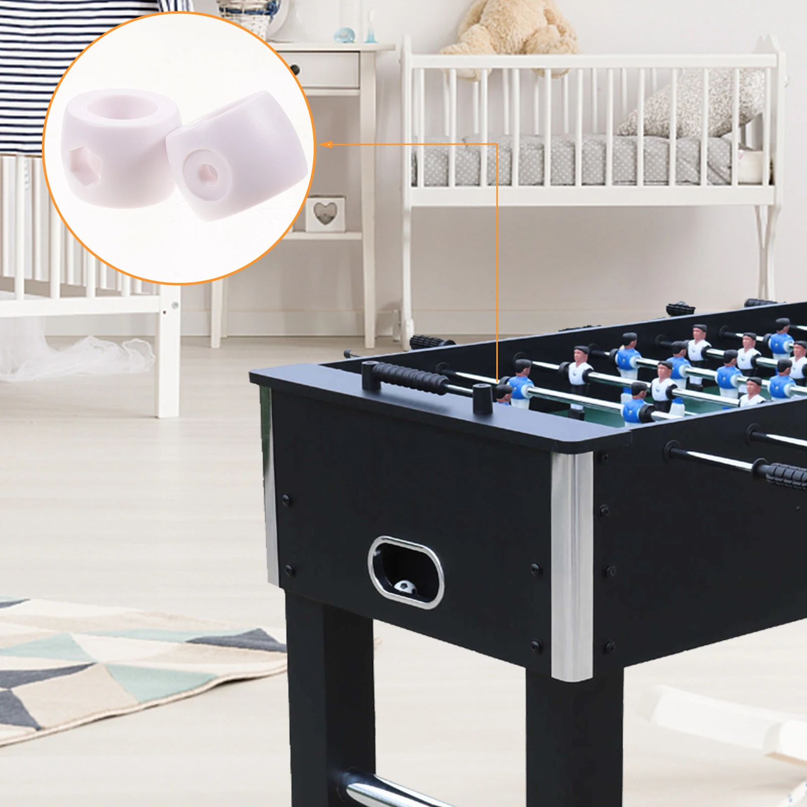 16pcs Foosball Table Accessories Durable PVC Replacement Caps for Football Machine Rods Protective Covers Plug
16pcs Foosball Table Accessories Durable PVC Replacement Caps for Football Machine Rods Protective Covers Plug