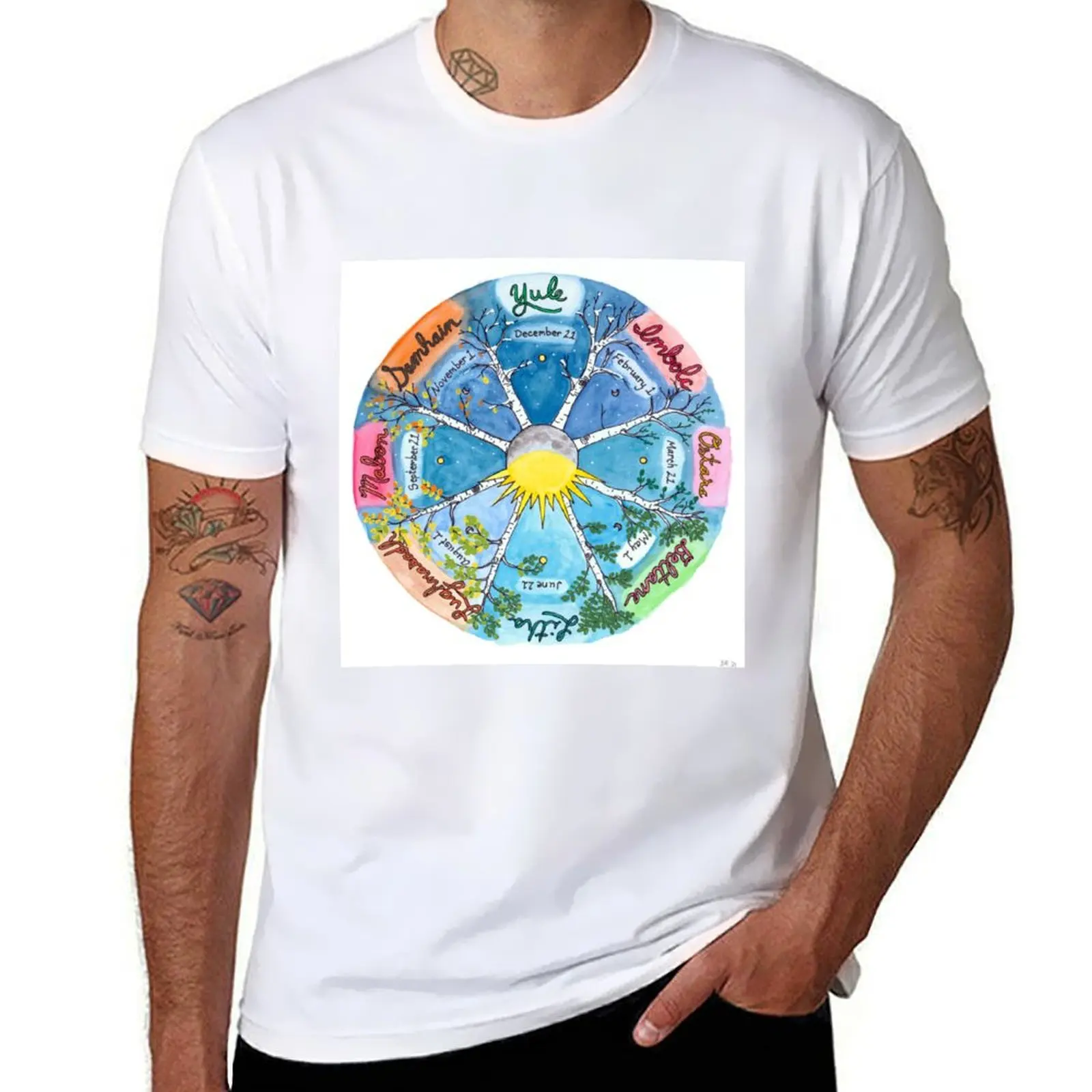 Celtic Wheel of the Year T-Shirt man t shirt shirts graphic luxury t-shirt mens cotton t shirts
Celtic Wheel of the Year T-Shirt man t shirt shirts graphic luxury t-shirt mens cotton t shirts