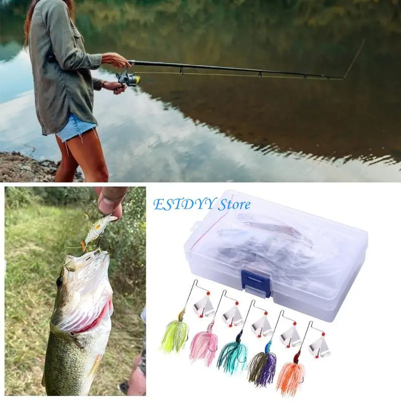 G6DE Spinner Baits Swim Jigs Fishing Lure for Freshwater Saltwater Fishing Spinnerbait Fishing Lures Fishing Buzzbait Lures
G6DE Spinner Baits Swim Jigs Fishing Lure for Freshwater Saltwater Fishing Spinnerbait Fishing Lures Fishing Buzzbait Lures