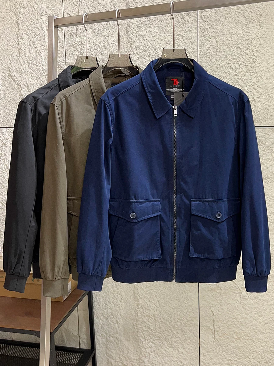 Washed 100 Cotton Shirt Collar Jacket Men's Retro Casual Autumn Outerwear Trendy Short Sleeve Zipper Closure No Hat Included
Washed 100 Cotton Shirt Collar Jacket Men's Retro Casual Autumn Outerwear Trendy Short Sleeve Zipper Closure No Hat Included