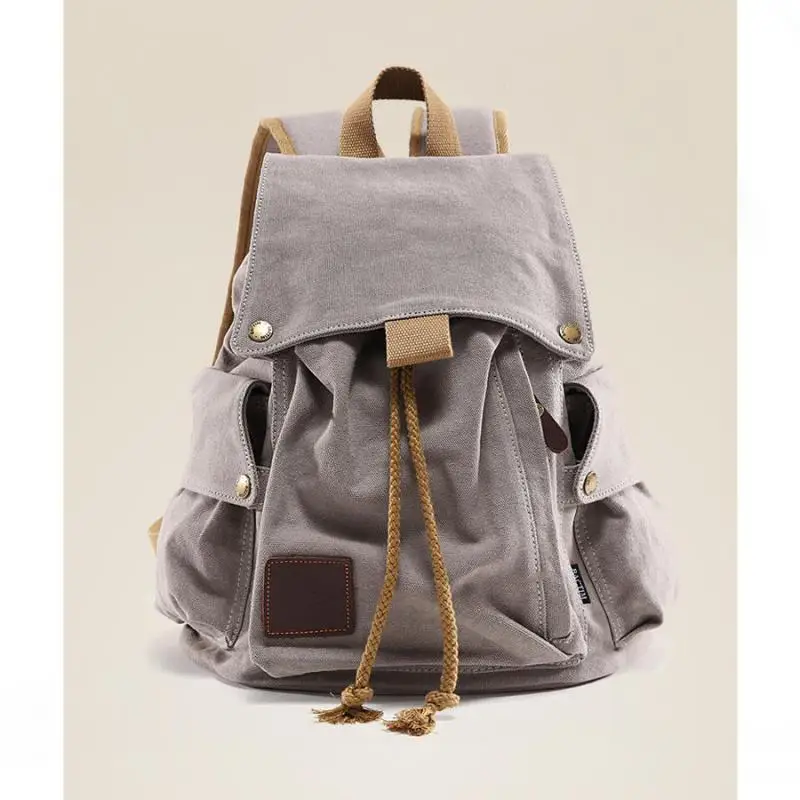 European / American Fashion Drawstring Drawstring Multi Bag Design Canvas Bag Simple Casual Versatile Large Capacity Travel Bags
European / American Fashion Drawstring Drawstring Multi Bag Design Canvas Bag Simple Casual Versatile Large Capacity Travel Bags