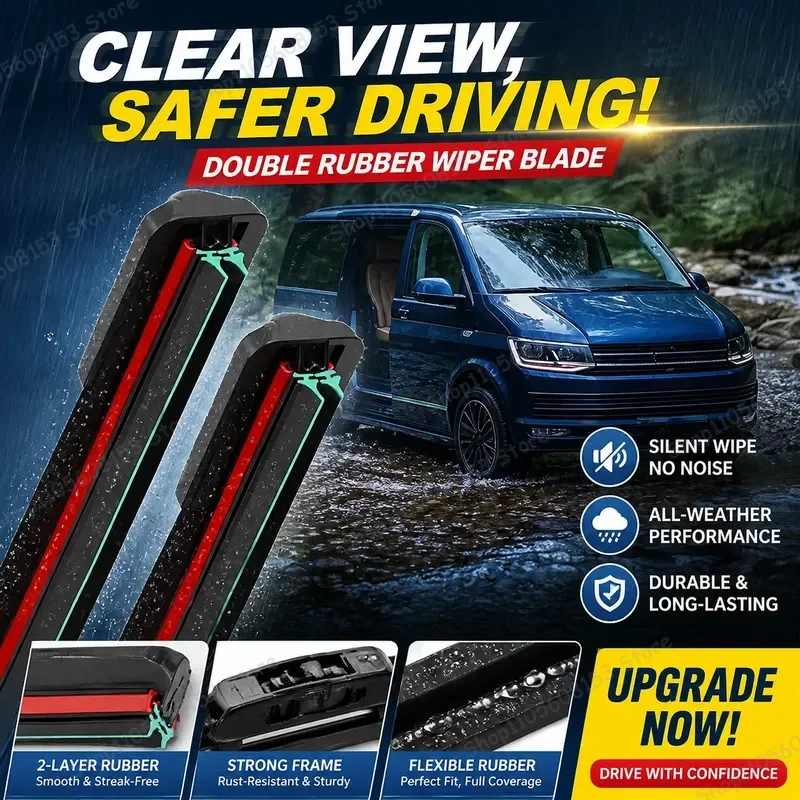 For VW Transporter Multivan T4 T5 T6 Caravelle EuroVan 1993–2023 Front Rear Windshield Wiper Blades 2PCS All-Weather
For VW Transporter Multivan T4 T5 T6 Caravelle EuroVan 1993–2023 Front Rear Windshield Wiper Blades 2PCS All-Weather