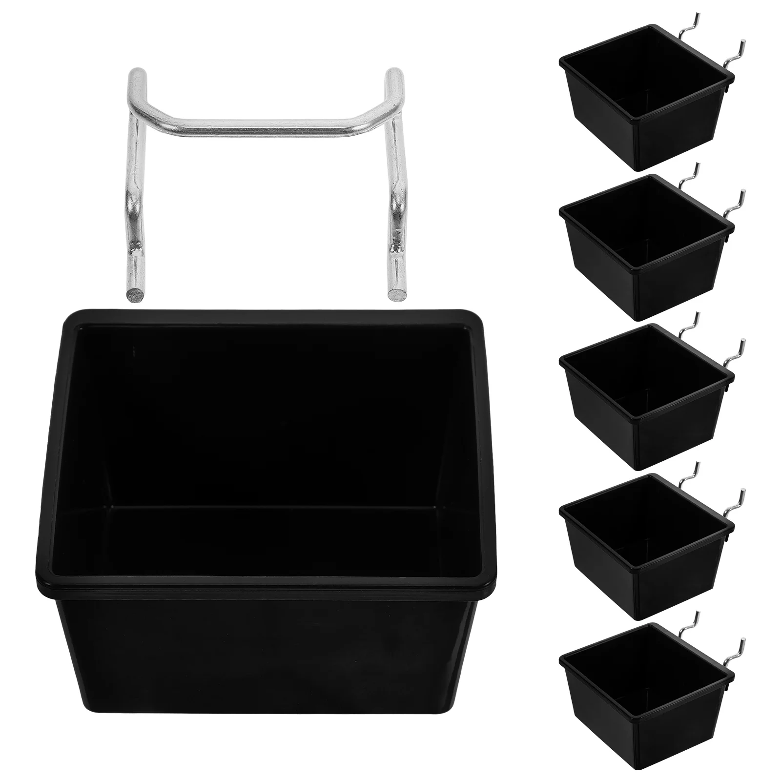 6 set Parts Storage Box Pegboard Bins Thickened Plastic Craft Room Organization Tool Workshop Organizer Black Wall
6 set Parts Storage Box Pegboard Bins Thickened Plastic Craft Room Organization Tool Workshop Organizer Black Wall
