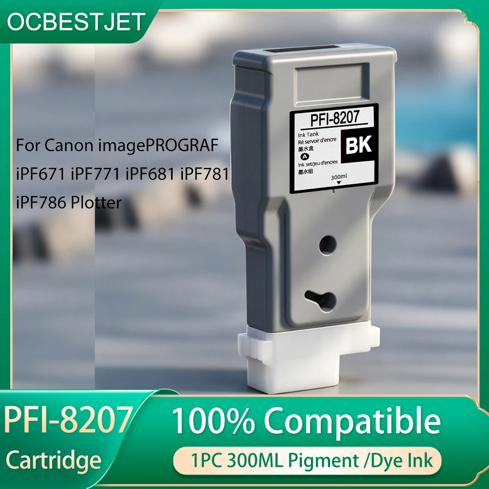 PFI-8207 PFI8207 300ML 1PC Compatible Ink Cartridge With Pigment or Dye Ink For Canon iPF671 iPF771 iPF681 iPF781 iPF786 Plotter
PFI-8207 PFI8207 300ML 1PC Compatible Ink Cartridge With Pigment or Dye Ink For Canon iPF671 iPF771 iPF681 iPF781 iPF786 Plotter