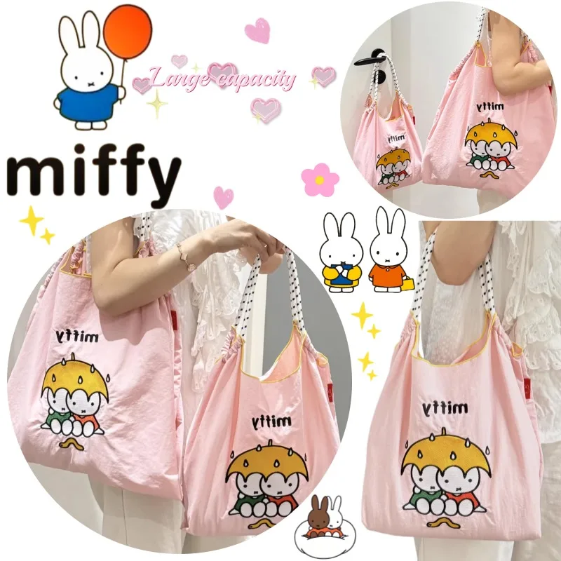 Miffy Creative Eco-friendly Bag with Embroidered Cartoon Rabbit Print, Eco-friendly Shopping Bag, Student Crossbody Canvas Bag
Miffy Creative Eco-friendly Bag with Embroidered Cartoon Rabbit Print, Eco-friendly Shopping Bag, Student Crossbody Canvas Bag