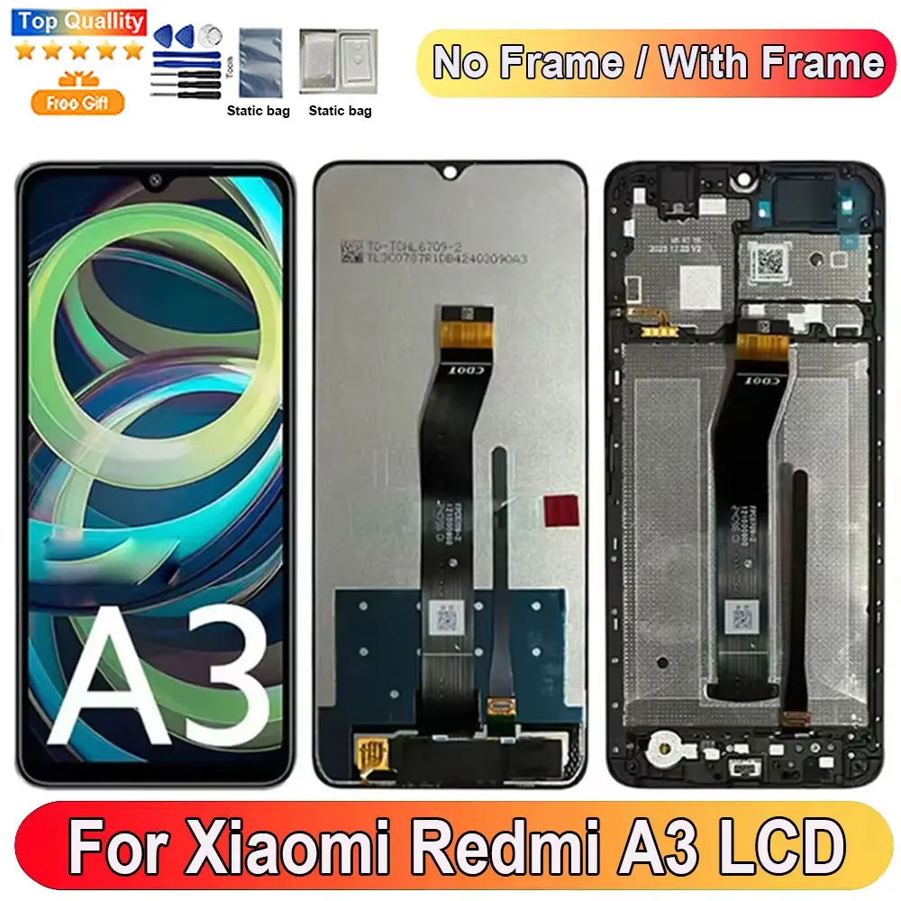 6.71''For Xiaomi Redmi A3 LCD Display Screen Touch Panel Digitizer Replacement Parts For Xiaomi Redmi A3 Screen With Frame
6.71''For Xiaomi Redmi A3 LCD Display Screen Touch Panel Digitizer Replacement Parts For Xiaomi Redmi A3 Screen With Frame