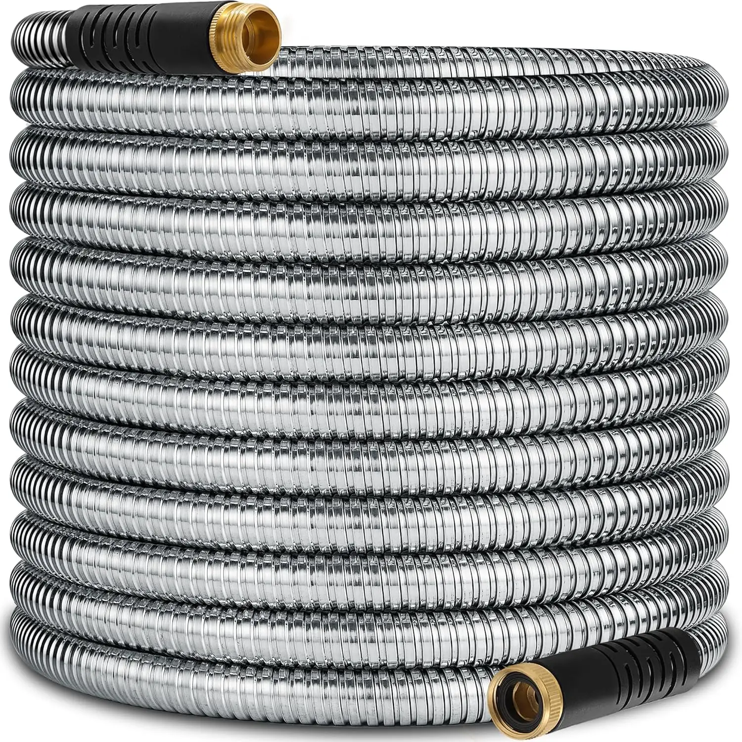 2026 Upgraded 200ft Stainless Steel Garden Hose, Flexible Metal Water Hose with Latex Core & 3/4" Solid Brass Connectors, Kink-Free, Lightweight
2026 Upgraded 200ft Stainless Steel Garden Hose, Flexible Metal Water Hose with Latex Core & 3/4" Solid Brass Connectors, Kink-Free, Lightweight