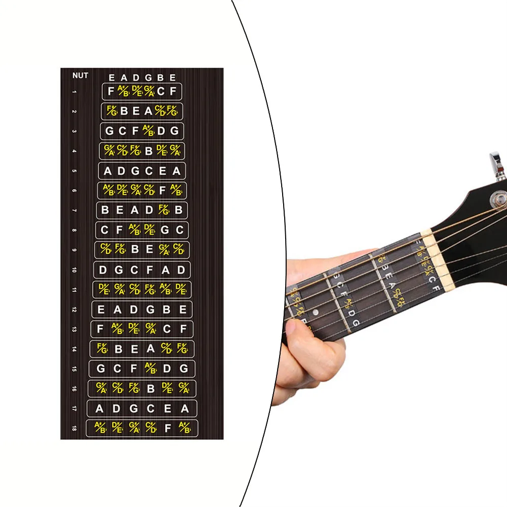 1pc Guitar Fretboard Stickers Scale Note Sticker Suitable For Classic Acoustic Electric Guitar For Beginner Learning Guitar Deco
1pc Guitar Fretboard Stickers Scale Note Sticker Suitable For Classic Acoustic Electric Guitar For Beginner Learning Guitar Deco