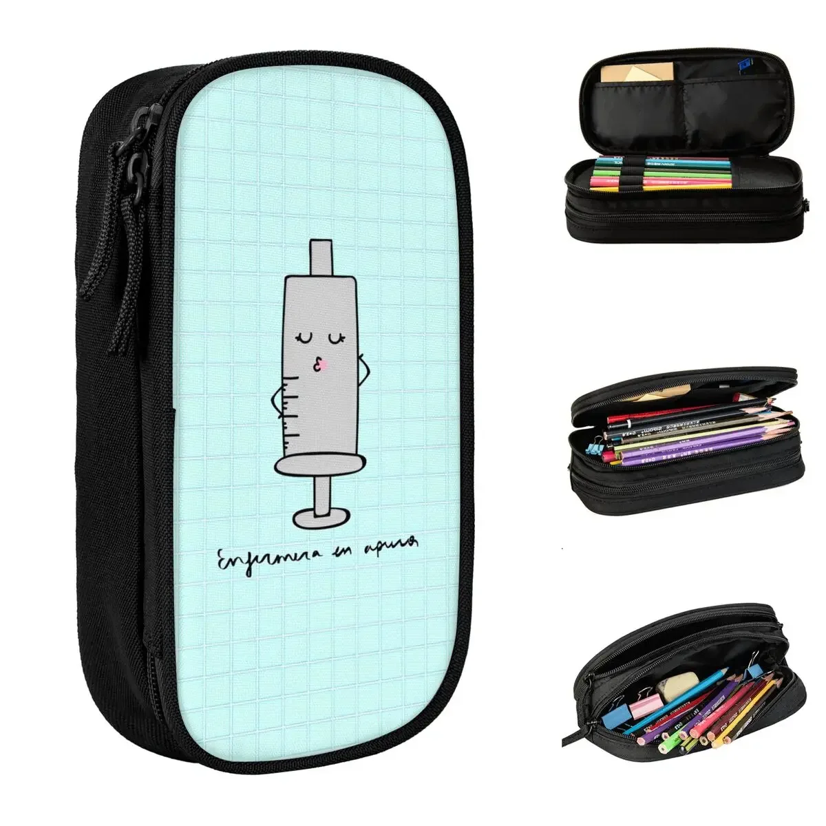 Enfermera En Apuros Medical Pencil Case Nurse Pen Holder Bag Girl Boy Large Storage School Supplies Zipper Pencil Box
Enfermera En Apuros Medical Pencil Case Nurse Pen Holder Bag Girl Boy Large Storage School Supplies Zipper Pencil Box