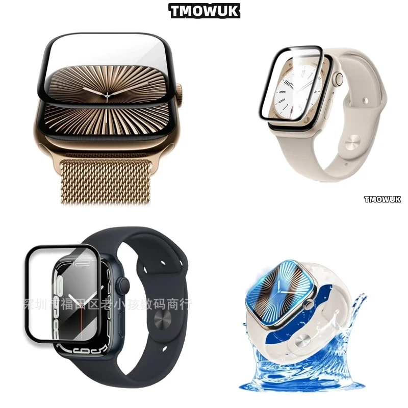 Для Apple Watch 1 - 10 SE 38 - 49 мм - Прочная, мягкая, гибкая защитная пленка для экрана, 3D изогнутая, из PMMA, полное покрытие
Для Apple Watch 1 - 10 SE 38 - 49 мм - Прочная, мягкая, гибкая защитная пленка для экрана, 3D изогнутая, из PMMA, полное покрытие