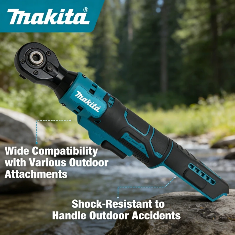 Makita 18V Brushless Ratchet Right Angle Wrench Cordless Driver Multifunction Variable Speed Power Wrench LED Power Tools
Makita 18V Brushless Ratchet Right Angle Wrench Cordless Driver Multifunction Variable Speed Power Wrench LED Power Tools