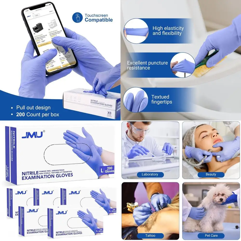 Large Case of 1200 Disposable Nitrile Gloves, Latex-Free, Bulk, 3.5 Mil Thickness, Violet Blue
Large Case of 1200 Disposable Nitrile Gloves, Latex-Free, Bulk, 3.5 Mil Thickness, Violet Blue