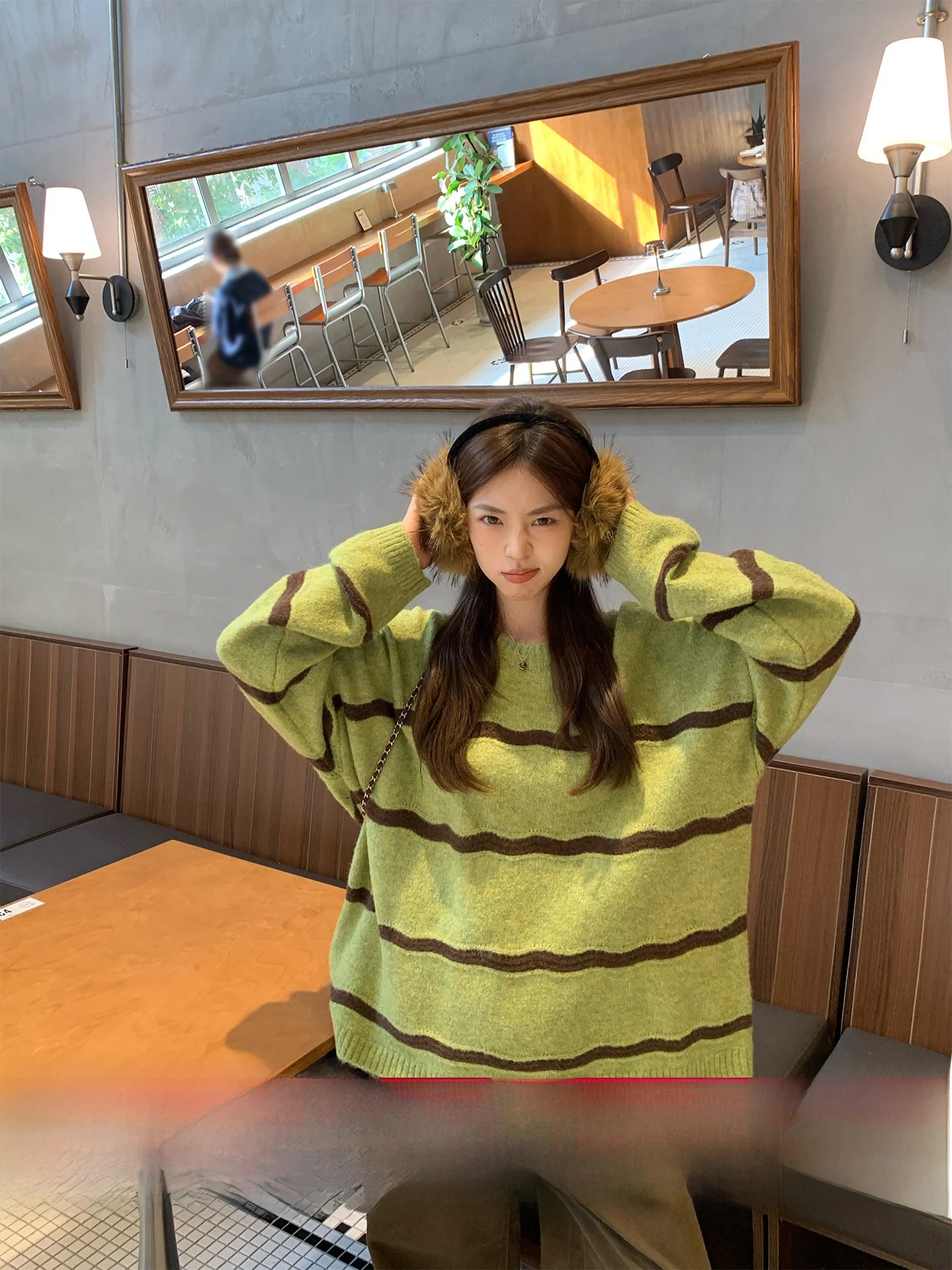 Morning Bloom Soft Long Sve Striped Knit Sweater Women's Loose Fit Korean Sle Casual Comfortable Breathable Top
Morning Bloom Soft Long Sve Striped Knit Sweater Women's Loose Fit Korean Sle Casual Comfortable Breathable Top