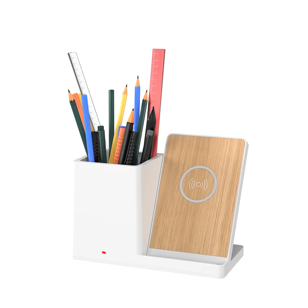 2025 Phone Charger 10W Type c Port ABS+Bamboo Material Multifunctional Office Desk Pen Holder Wireless Charger Stand
2025 Phone Charger 10W Type c Port ABS+Bamboo Material Multifunctional Office Desk Pen Holder Wireless Charger Stand