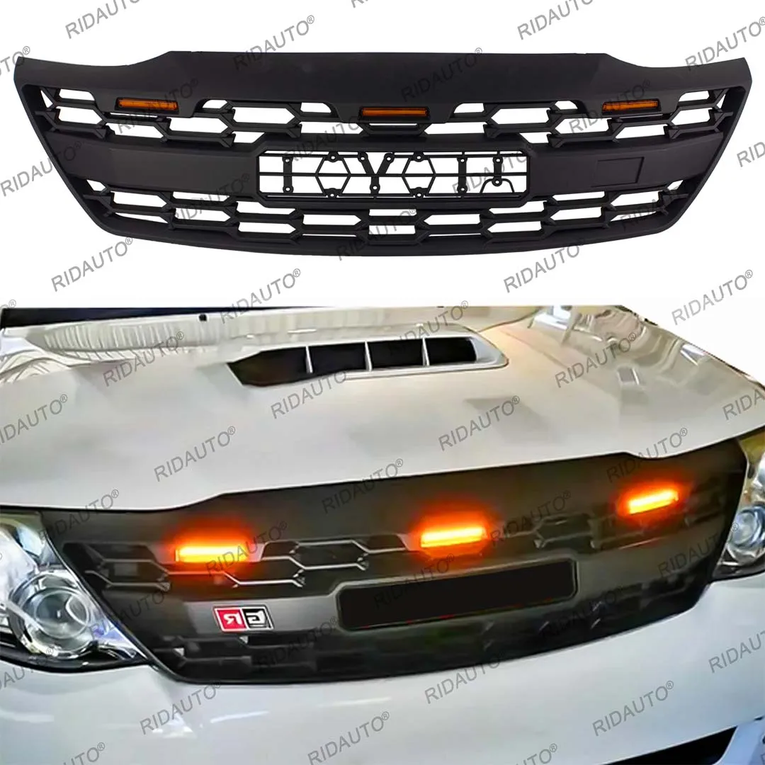 Front Grills Bumper Grille With Amber LED Lights Fit For Fortuner 2012-2015 4X4 Pickup Radiator Grille Amber Lights Auto Parts
Front Grills Bumper Grille With Amber LED Lights Fit For Fortuner 2012-2015 4X4 Pickup Radiator Grille Amber Lights Auto Parts