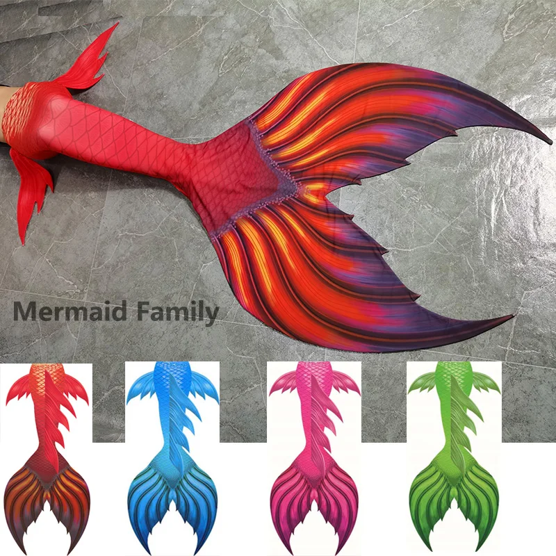 Professional Mermaid Tail Swimming With Monofin Children Girls and Adults Fish Skin Tail Underwear Bathing Suit Costume With Fin
Professional Mermaid Tail Swimming With Monofin Children Girls and Adults Fish Skin Tail Underwear Bathing Suit Costume With Fin