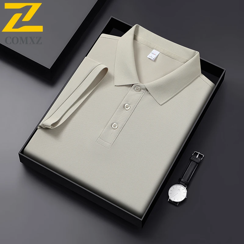 Cotton Casual T-shirt Men Women Skin Friendly Breathable Elastic Loose Business Attire Polo Shirt Business Office Collar T-shirt
Cotton Casual T-shirt Men Women Skin Friendly Breathable Elastic Loose Business Attire Polo Shirt Business Office Collar T-shirt