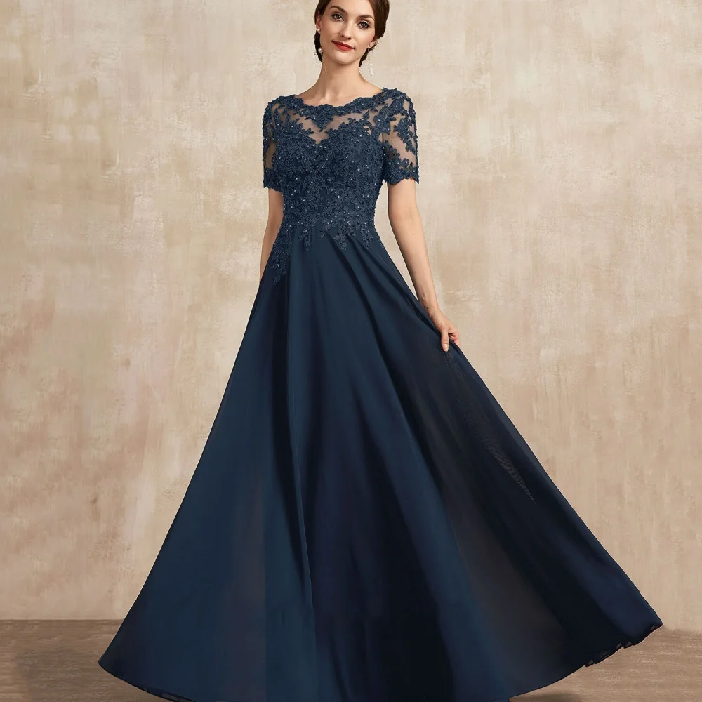 Customized Mother of Dresses A Line Formal Elegant Lace Chiffon Evening Gown Short Sleeve Sequined vestido invitada boda
Customized Mother of Dresses A Line Formal Elegant Lace Chiffon Evening Gown Short Sleeve Sequined vestido invitada boda
