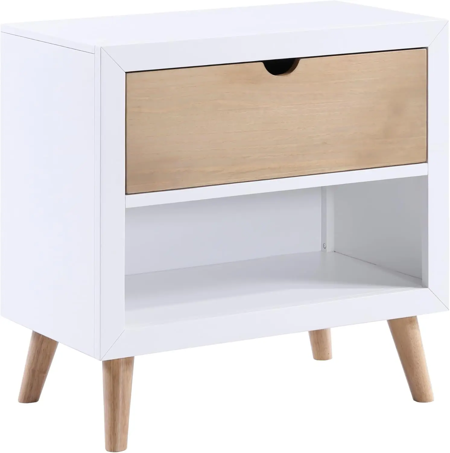 Прикроватная тумбочка для детей 27 дюймов с одним ящиком и отсеком для хранения, белая отделка с коричневыми деревянными вставками, современный дизайн для спальни или...
Прикроватная тумбочка для детей 27 дюймов с одним ящиком и отсеком для хранения, белая отделка с коричневыми деревянными вставками, современный дизайн для спальни или...