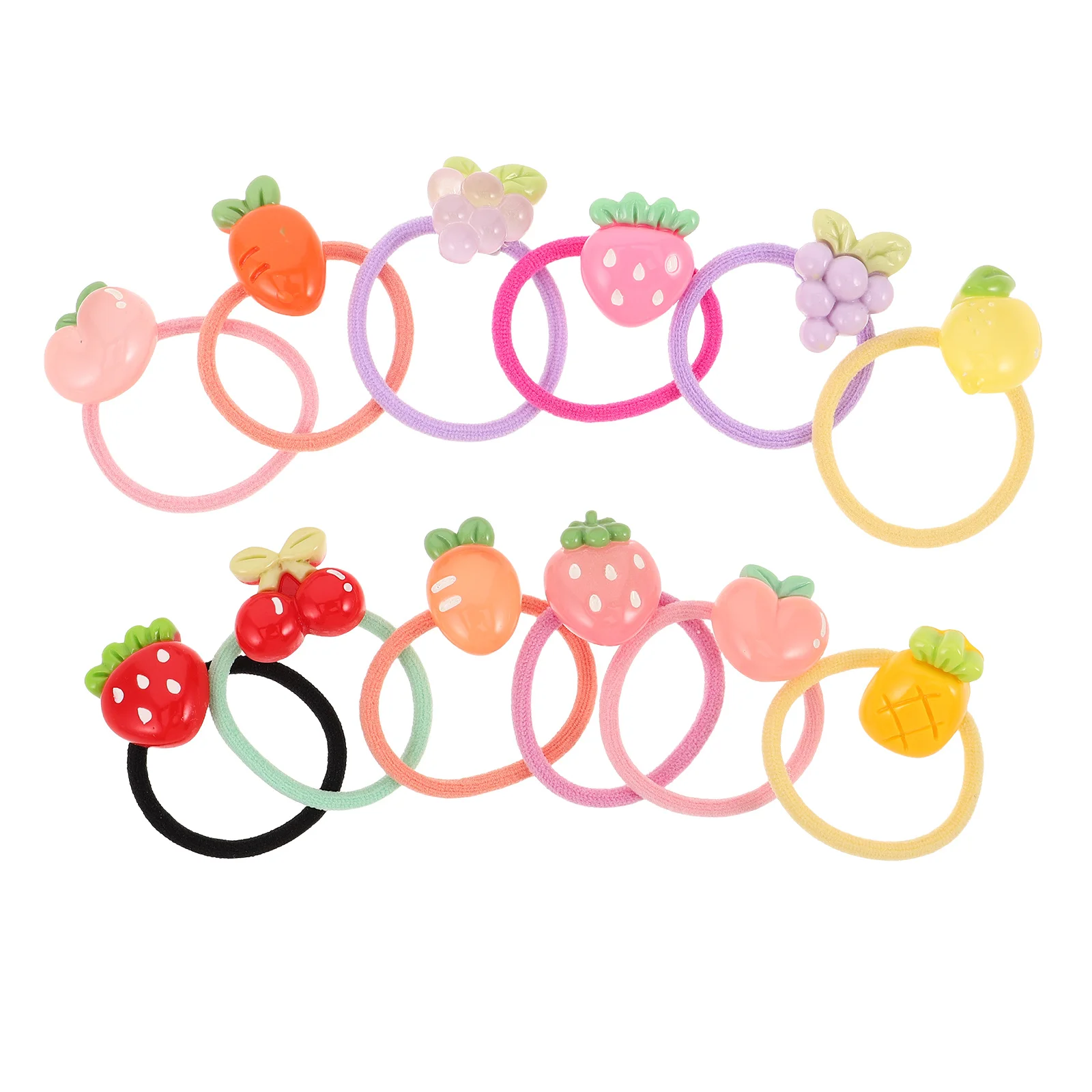 12Pairs Kids Small Hair Bands Fruit Hair Ties Lemon Pineapple Strawberry Cherry Cute Elastic Ponytail Holders for Girls School
12Pairs Kids Small Hair Bands Fruit Hair Ties Lemon Pineapple Strawberry Cherry Cute Elastic Ponytail Holders for Girls School