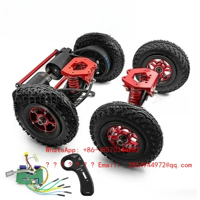 Red Personality Four-wheel Drive Electric Skateboard Belt Drive Frame Long Plate 11 Inch Bracket 8 Inch Tire
Red Personality Four-wheel Drive Electric Skateboard Belt Drive Frame Long Plate 11 Inch Bracket 8 Inch Tire