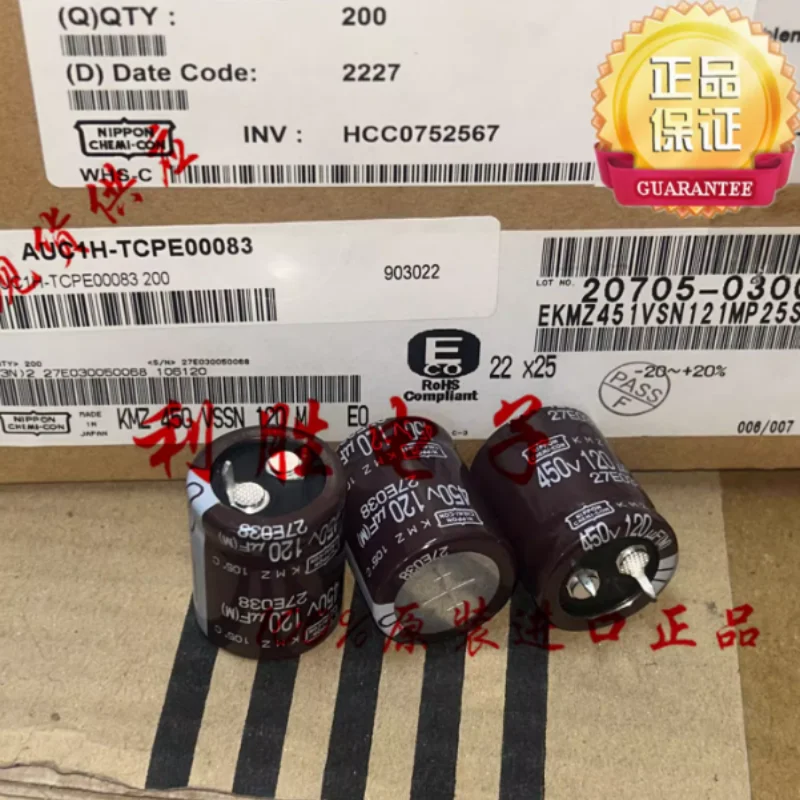 5-30 шт. 120 мкФ 450В Японский конденсатор NCC Black Diamond 450В120мкФ 22*25 KMZ 105 градусов
5-30 шт. 120 мкФ 450В Японский конденсатор NCC Black Diamond 450В120мкФ 22*25 KMZ 105 градусов