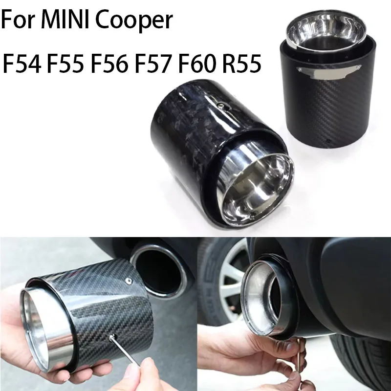 1PCS For MINI Cooper F54 F55 F56 F57 F60 R55 Real Carbon Fiber Car Exhaust Tailpipe Muffler Tube Stainless Steel Slip On Style
1PCS For MINI Cooper F54 F55 F56 F57 F60 R55 Real Carbon Fiber Car Exhaust Tailpipe Muffler Tube Stainless Steel Slip On Style