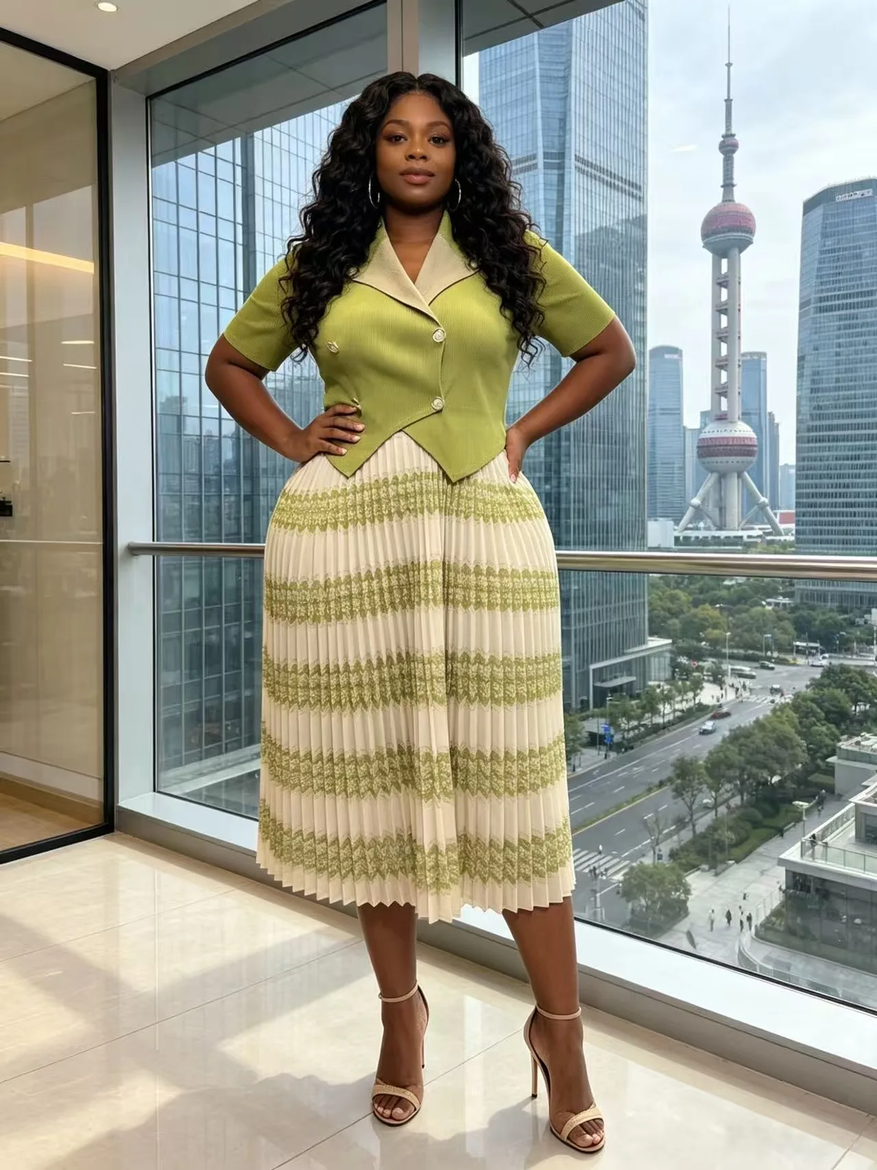 Miyake 2026 Loose Women's Dress Fashion Suit Collar Folds Casual Short Sleeve Summer New Dress
Miyake 2026 Loose Women's Dress Fashion Suit Collar Folds Casual Short Sleeve Summer New Dress