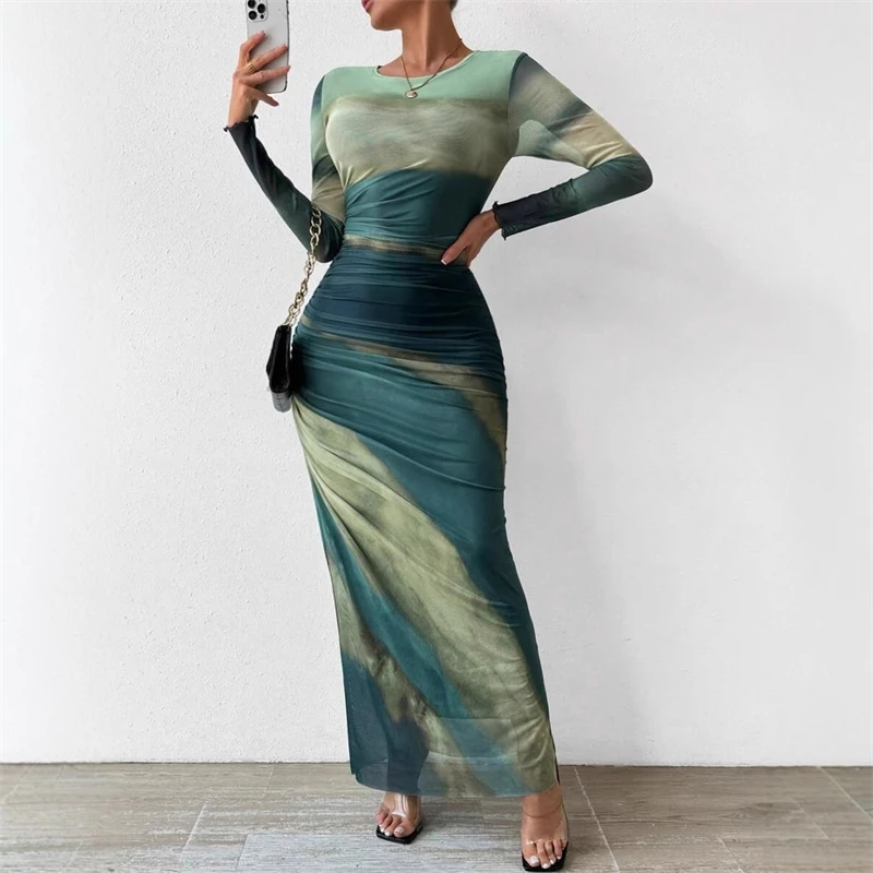 Women's Dresses Autumn French Simple Contrast Color Long Sleeve Round-Neck Maxi Wrap Fashion Dresses
Women's Dresses Autumn French Simple Contrast Color Long Sleeve Round-Neck Maxi Wrap Fashion Dresses