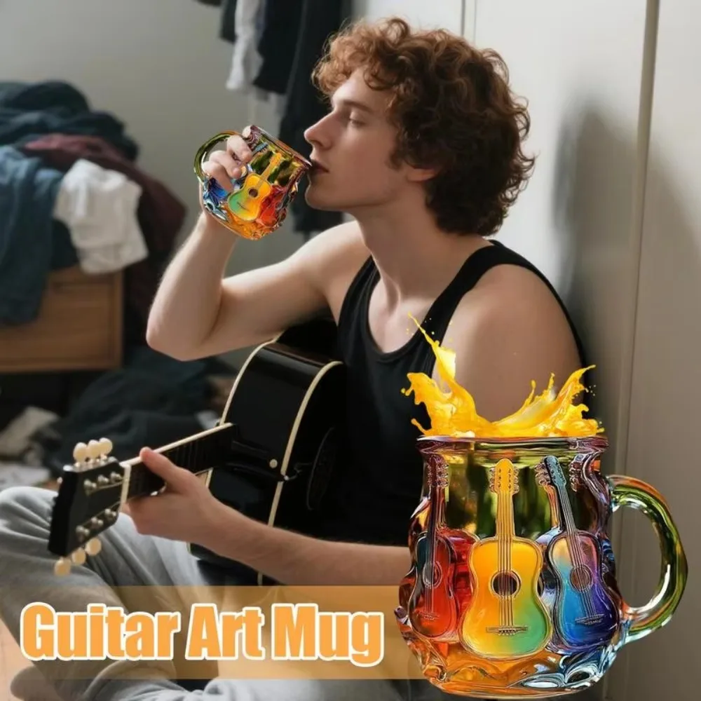 Drinkware 3D Painted Guitar Coffee Cup Cartoon Colorful Coffee Mug Glass Guitar Art Cup Office
Drinkware 3D Painted Guitar Coffee Cup Cartoon Colorful Coffee Mug Glass Guitar Art Cup Office