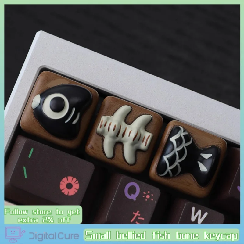 Small bellied fish bone personalized keycap single resin mechanical keyboard cap cute creative 3D three-dimensional cross keycap
Small bellied fish bone personalized keycap single resin mechanical keyboard cap cute creative 3D three-dimensional cross keycap