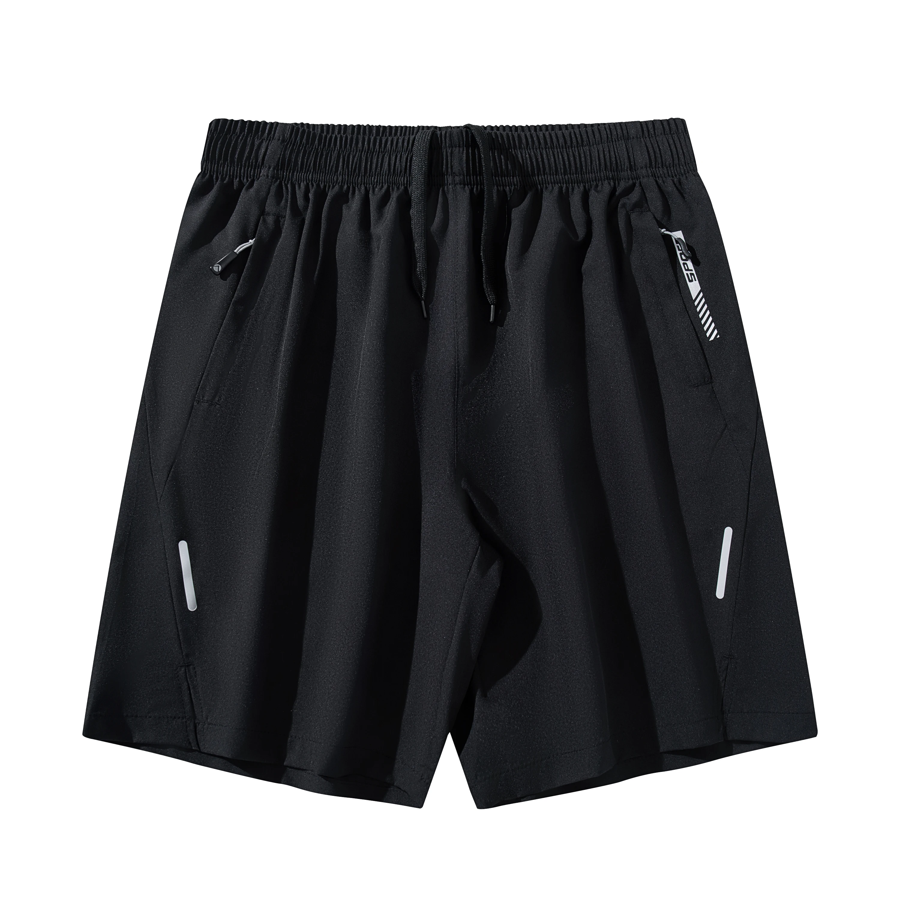 Men Quick Dry Sports Shorts Elastic Waist Zipper Pocket Reflective Strip Breathable Running Gym Casual Shorts
Men Quick Dry Sports Shorts Elastic Waist Zipper Pocket Reflective Strip Breathable Running Gym Casual Shorts